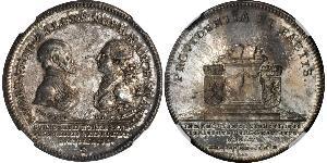 1 Thaler Principado de Ansbach (1398–1792) Plata Charles Alexander, Margrave of Brandenburg-Ansbach (1736 – 1806)