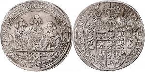 1 Thaler Principado de Ansbach (1398–1792) Plata 