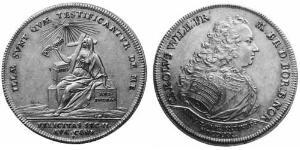 1 Thaler Principado de Ansbach (1398–1792) Plata Charles William Frederick, Margrave of Brandenburg-Ansbach (1712 – 1757)