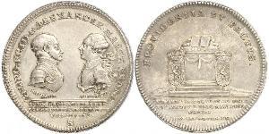 1 Thaler Principado de Ansbach (1398–1792) Plata Charles Alexander, Margrave of Brandenburg-Ansbach (1736 – 1806)