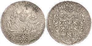 1 Thaler Principado de Ansbach (1398–1792) Plata 