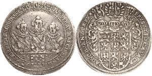 1 Thaler Principado de Ansbach (1398–1792) Plata 