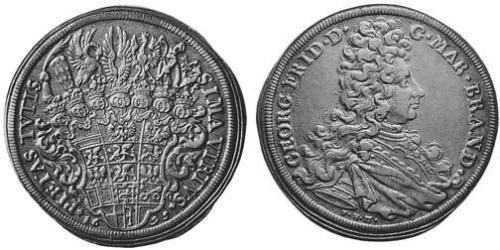 1 Thaler Principado de Ansbach (1398–1792) Plata 