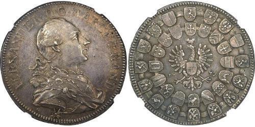 1 Thaler Principado de Ansbach (1398–1792) Plata Charles Alexander, Margrave of Brandenburg-Ansbach (1736 – 1806)