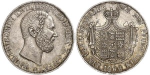 1 Thaler Principado de Lippe (1123 - 1918) Plata Leopoldo III de Lippe