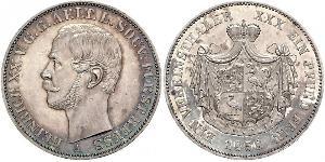 1 Thaler Principado de Reuss (línea mayor) (1778 - 1918) Plata Enrique XX de Reuss-Greiz