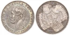 1 Thaler Principado de Reuss (línea mayor) (1778 - 1918) Plata Enrique XX de Reuss-Greiz