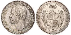 1 Thaler Principado de Reuss (línea mayor) (1778 - 1918) Plata Enrique XX de Reuss-Greiz