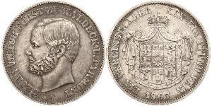 1 Thaler Principado de Waldeck (1180 - 1918) Plata Jorge Víctor de Waldeck-Pyrmont (1831 - 1893)