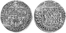 1 Thaler Principality of Transylvania (1571-1711) Plata 