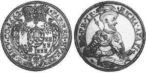 1 Thaler Principality of Transylvania (1571-1711) Plata 