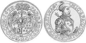 1 Thaler Principality of Transylvania (1571-1711) Plata 