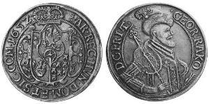 1 Thaler Principality of Transylvania (1571-1711) Plata Jorge Rákóczi II (1621 -1660)