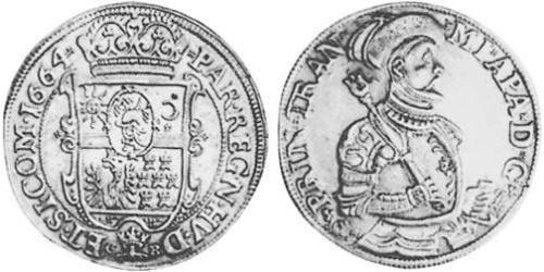 1 Thaler Principality of Transylvania (1571-1711) Plata 