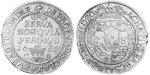 1 Thaler Principality of Transylvania (1571-1711) Plata 