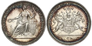 1 Thaler Provincia de Hannover (1868 - 1946) Plata 