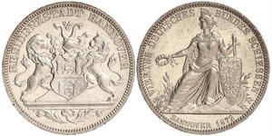 1 Thaler Provincia de Hannover (1868 - 1946) Plata 