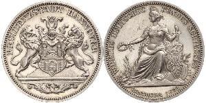 1 Thaler Provincia de Hannover (1868 - 1946) Plata 