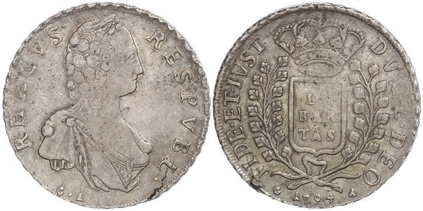 1 Thaler Ragusa Plata 