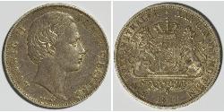 1 Thaler Reino de Baviera (1806 - 1918) Plata Luis II de Baviera(1845 – 1886)