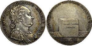 1 Thaler Reino de Baviera (1806 - 1918) Plata Maximiliano I de Baviera (1756 - 1825)