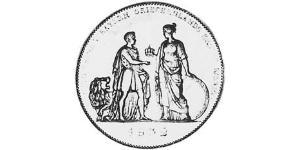 1 Thaler Reino de Baviera (1806 - 1918) Plata Luis I de Baviera(1786 – 1868)