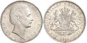 1 Thaler Reino de Baviera (1806 - 1918) Plata Luis II de Baviera(1845 – 1886)