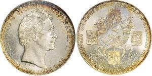 1 Thaler Reino de Baviera (1806 - 1918) Plata Luis I de Baviera(1786 – 1868)