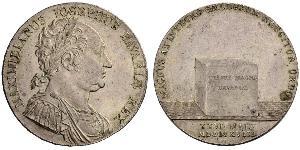 1 Thaler Reino de Baviera (1806 - 1918) Plata Maximiliano I de Baviera (1756 - 1825)