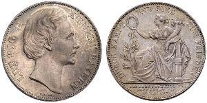 1 Thaler Reino de Baviera (1806 - 1918) Plata Luis II de Baviera(1845 – 1886)