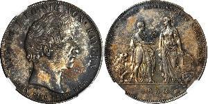 1 Thaler Reino de Baviera (1806 - 1918) Plata Luis I de Baviera(1786 – 1868)