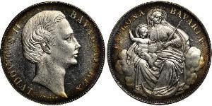 1 Thaler Reino de Baviera (1806 - 1918) Plata Luis II de Baviera(1845 – 1886)