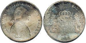 1 Thaler Reino de Baviera (1806 - 1918) Plata 