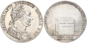 1 Thaler Reino de Baviera (1806 - 1918) Plata Maximiliano I de Baviera (1756 - 1825)