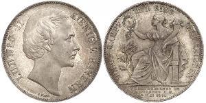 1 Thaler Reino de Baviera (1806 - 1918) Plata Luis II de Baviera(1845 – 1886)