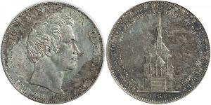 1 Thaler Reino de Baviera (1806 - 1918) Plata Luis I de Baviera(1786 – 1868)