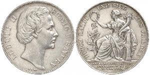 1 Thaler Reino de Baviera (1806 - 1918) Plata Luis II de Baviera(1845 – 1886)