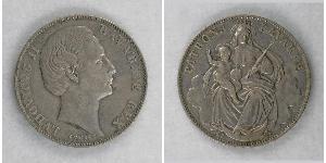 1 Thaler Reino de Baviera (1806 - 1918) Plata Luis II de Baviera(1845 – 1886)