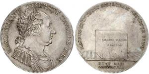 1 Thaler Reino de Baviera (1806 - 1918) Plata Maximiliano I de Baviera (1756 - 1825)