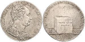 1 Thaler Reino de Baviera (1806 - 1918) Plata Maximiliano I de Baviera (1756 - 1825)