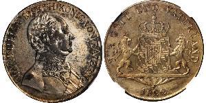 1 Thaler Reino de Baviera (1806 - 1918) Plata 