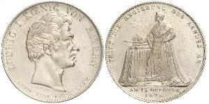 1 Thaler Reino de Baviera (1806 - 1918) Plata Luis I de Baviera(1786 – 1868)