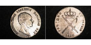 1 Thaler Reino de Baviera (1806 - 1918) Plata Maximiliano I de Baviera (1756 - 1825)