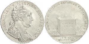 1 Thaler Reino de Baviera (1806 - 1918) Plata Maximiliano I de Baviera (1756 - 1825)