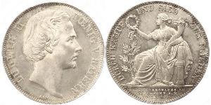 1 Thaler Reino de Baviera (1806 - 1918) Plata Luis II de Baviera(1845 – 1886)