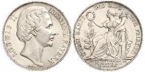 1 Thaler Reino de Baviera (1806 - 1918) Plata Luis II de Baviera(1845 – 1886)