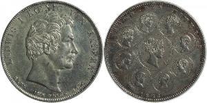 1 Thaler Reino de Baviera (1806 - 1918) Plata Luis I de Baviera(1786 – 1868)