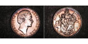 1 Thaler Reino de Baviera (1806 - 1918) Plata Luis II de Baviera(1845 – 1886)