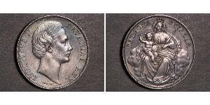 1 Thaler Reino de Baviera (1806 - 1918) Plata Luis II de Baviera(1845 – 1886)