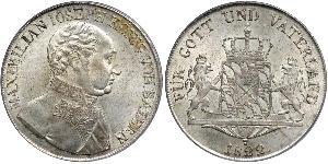 1 Thaler Reino de Baviera (1806 - 1918) Plata 